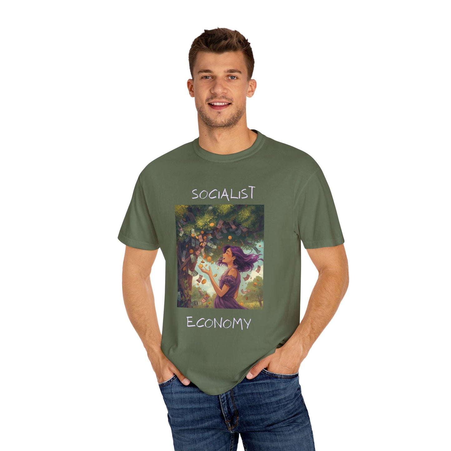 Socialist Economy T-Shirt — Illustrated Garden Graphic Tee