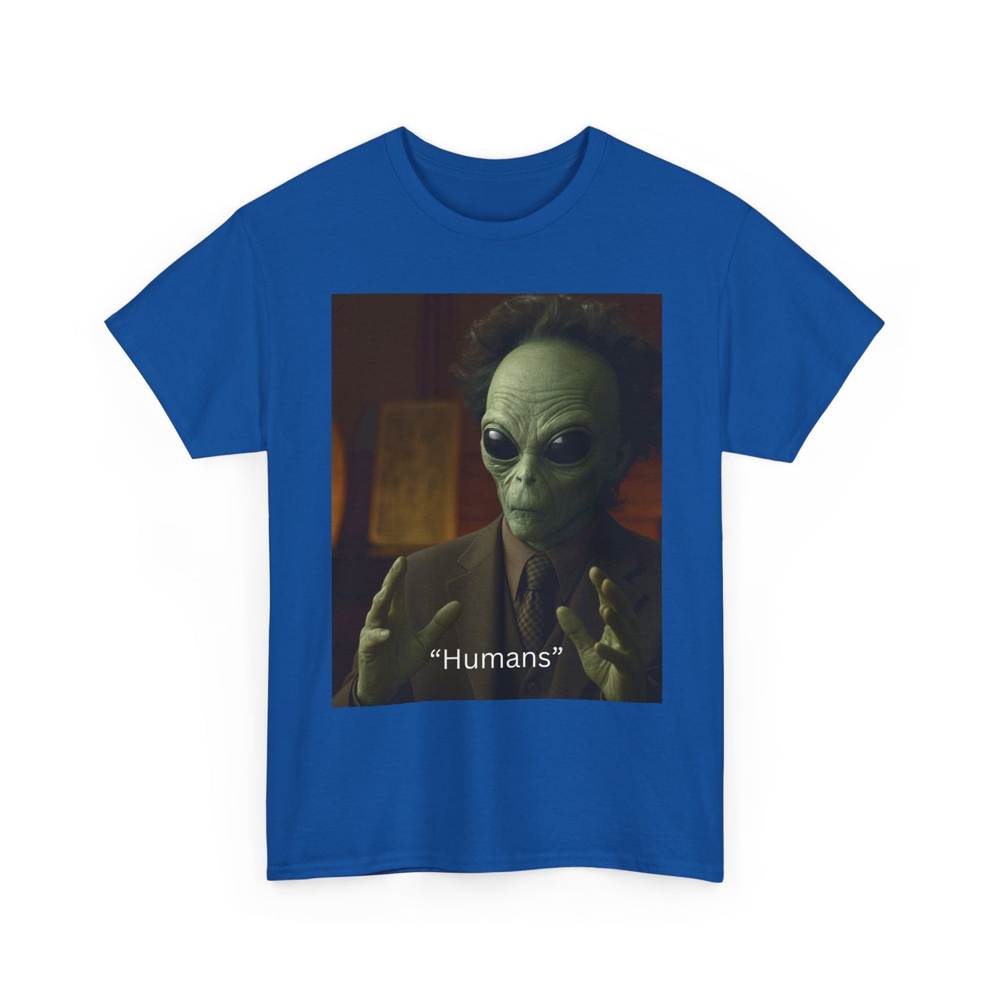 Alien Meme T-Shirt — 'Humans' Retro Funny Graphic Tee