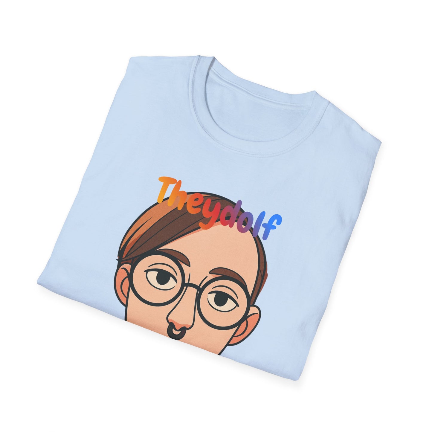 Pronoun Pride T-Shirt — They/Them Illustrated Portrait Tee