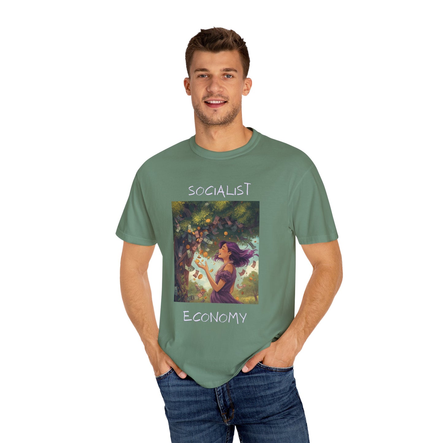Socialist Economy T-Shirt — Illustrated Garden Graphic Tee