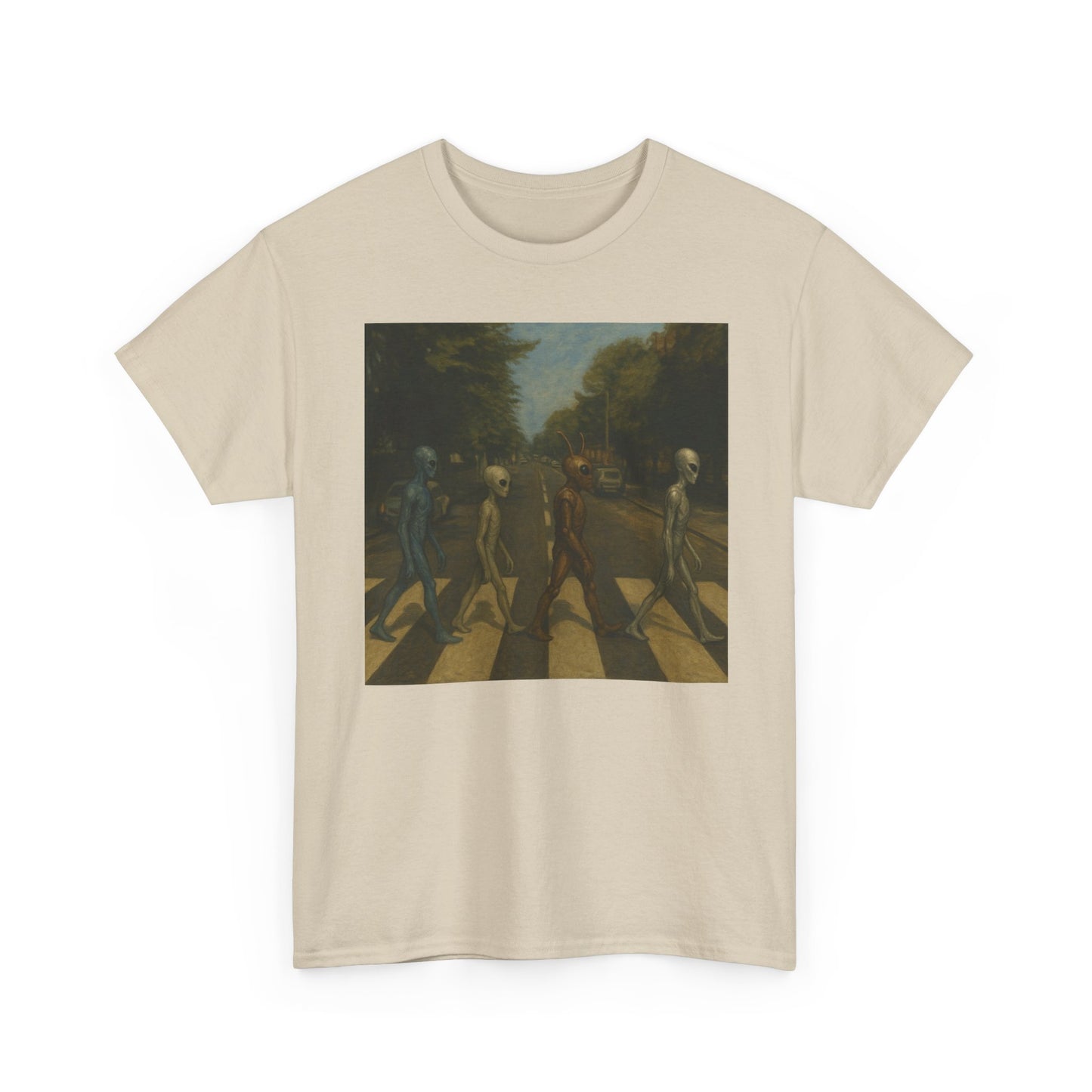 T-Shirt — Retro Abbey Road Skull Crossing Graphic Tee