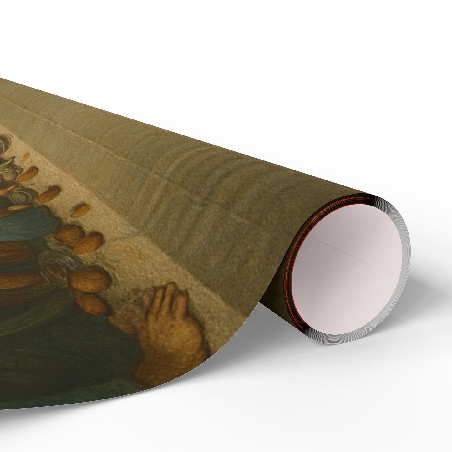 Renaissance Portraits Wrapping Paper Roll — Vintage Oil Painting Gift Wrap