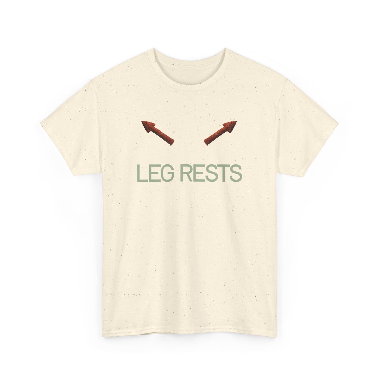 Leg Rests T‑Shirt — Funny Directional Arrow Tee