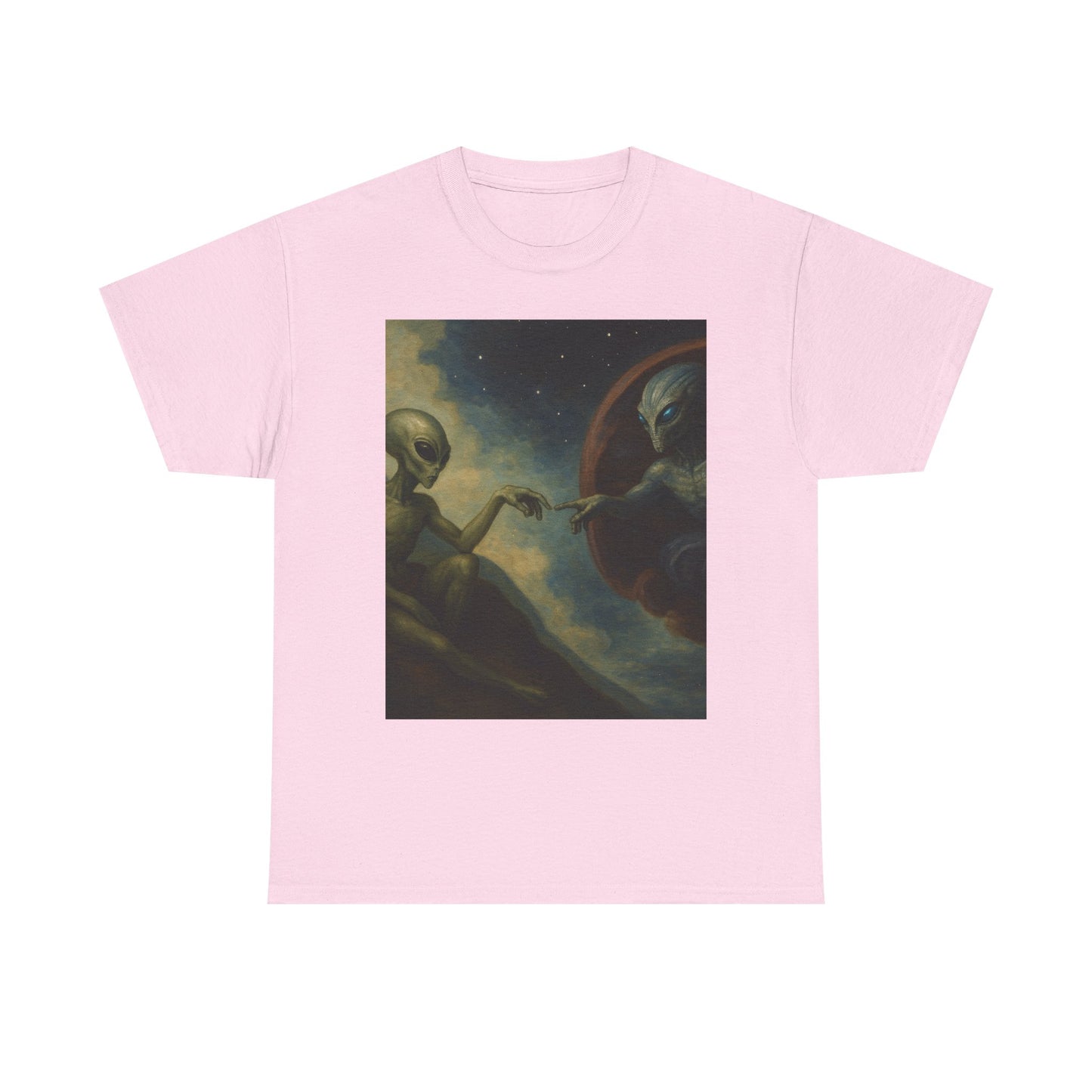 Alien Creation T-Shirt — Retro Cosmic Art Tee