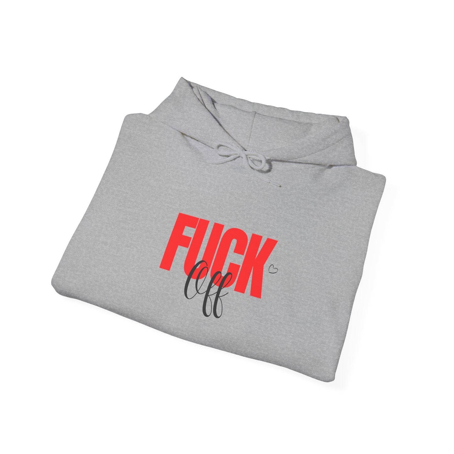Graphic Hoodie – Bold "FUCK" Red Text Streetwear Hoodie