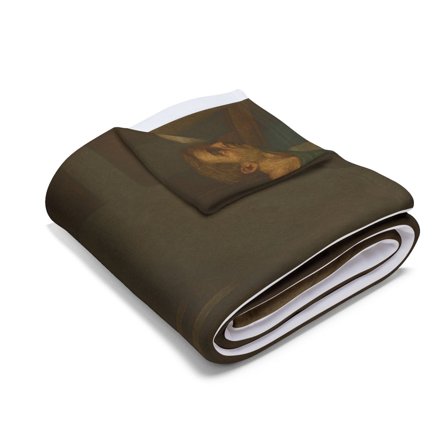 Fleece Blanket — 'Alien at the Last Supper' Vintage Art Throw