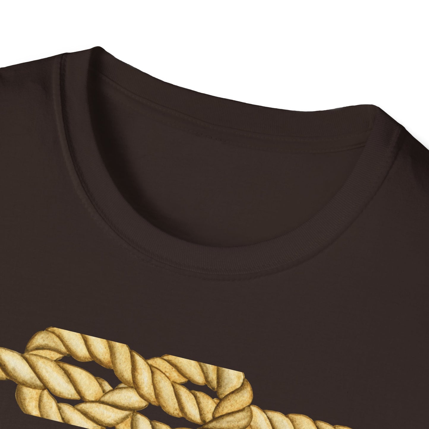 N Letter Graphic T-Shirt — Nautical Rope & Arcade Gamer Design
