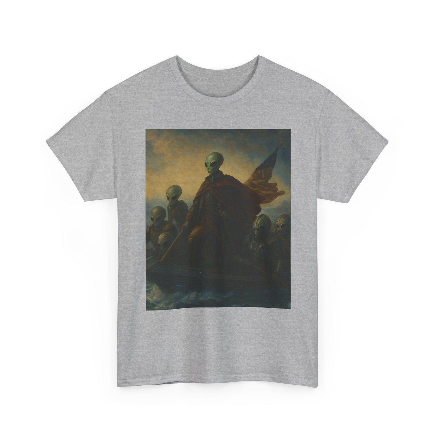 Vintage Washington Crossing Tee — Revolutionary War Painting Graphic T‑Shirt