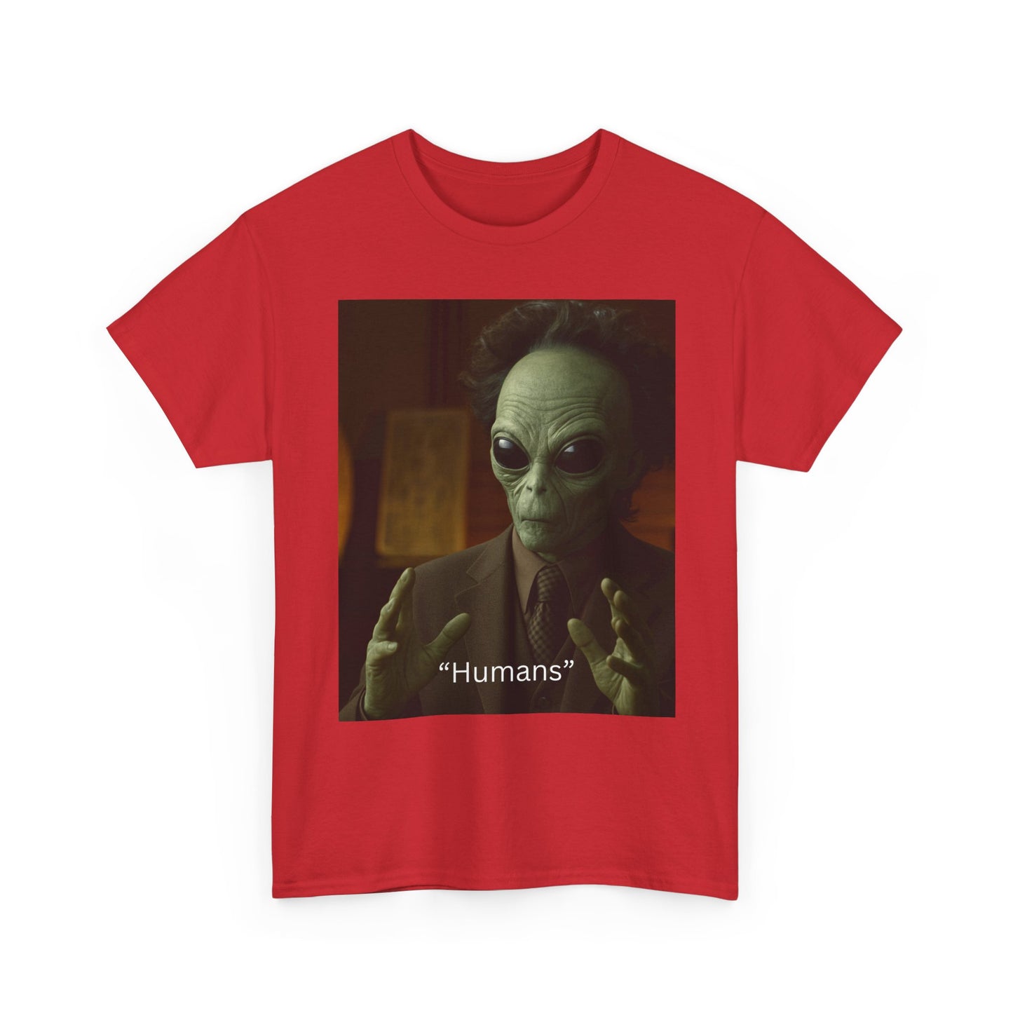 Alien Meme T-Shirt — 'Humans' Retro Funny Graphic Tee