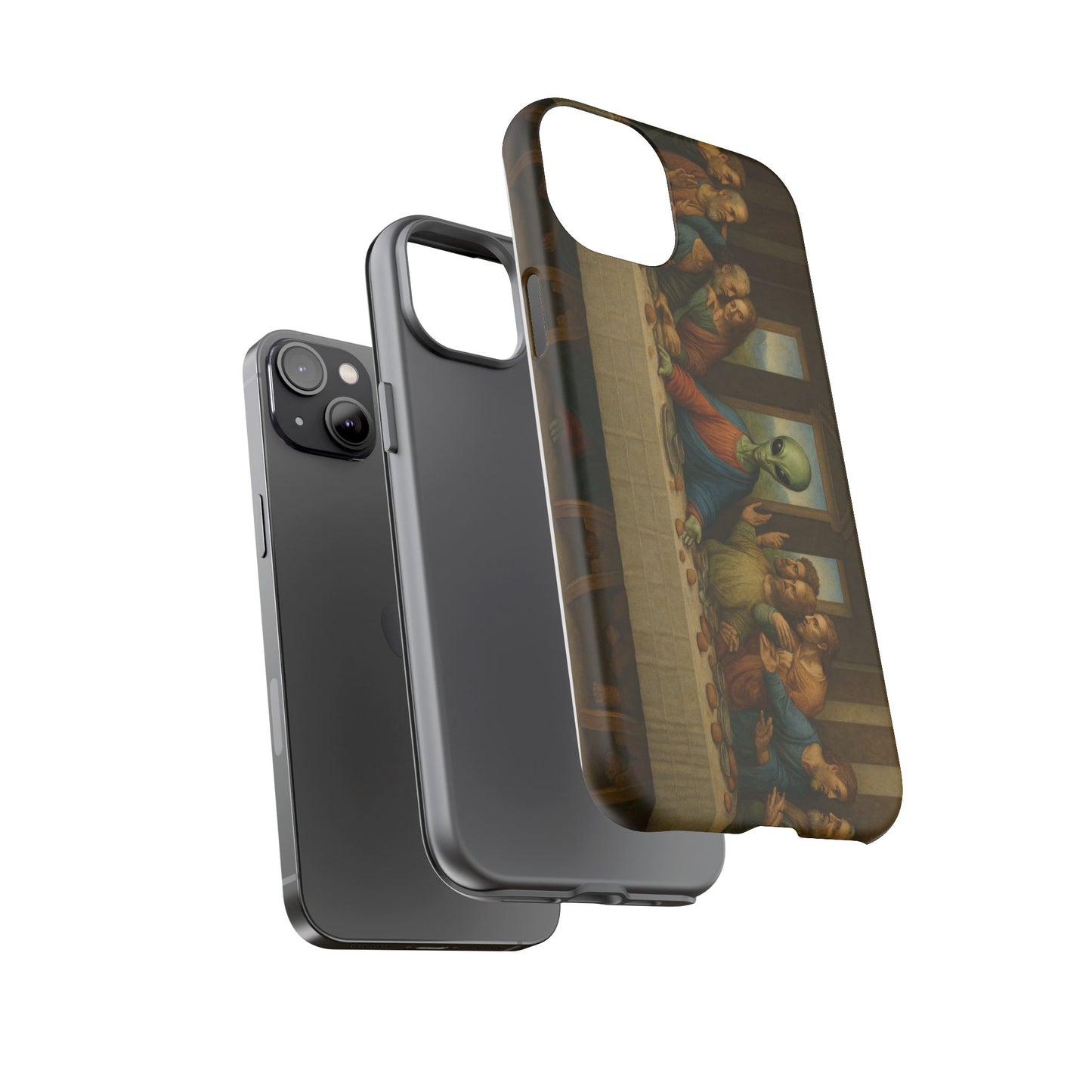 Phone Case - 'The Last Supper' Alien Parody Protective Cover
