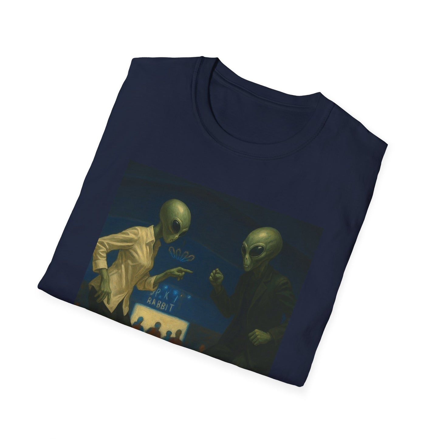 Alien Pulp Fiction T-Shirt — Retro Extraterrestrial Illustration Tee