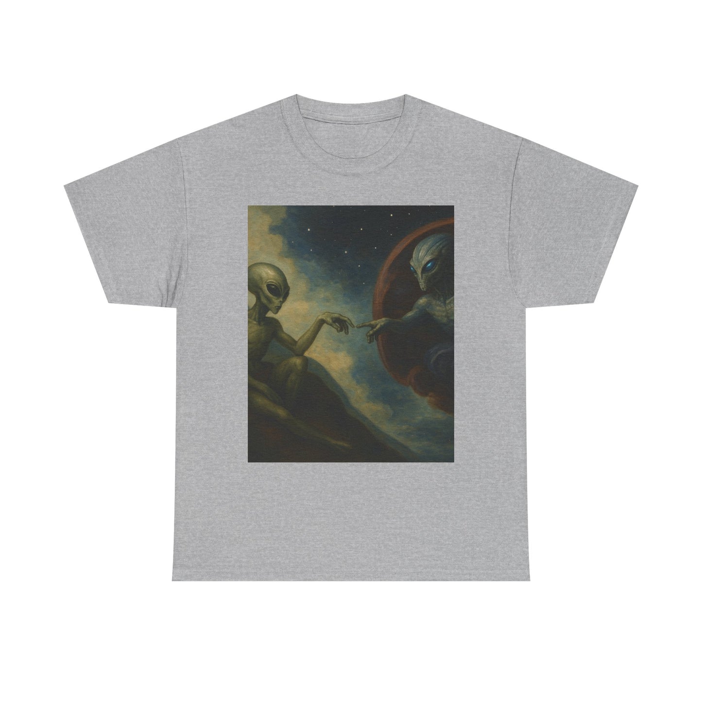 Alien Creation T-Shirt — Retro Cosmic Art Tee