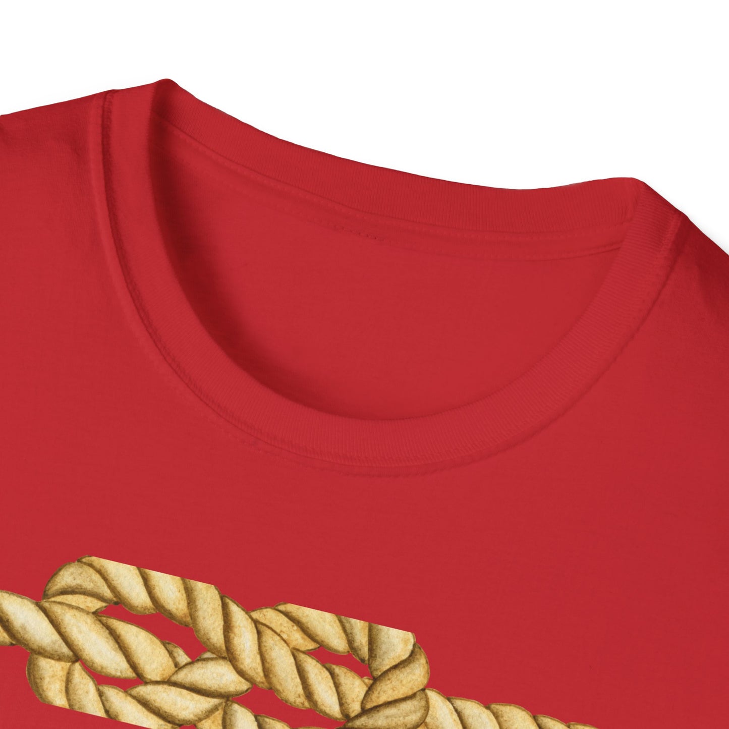 N Letter Graphic T-Shirt — Nautical Rope & Arcade Gamer Design