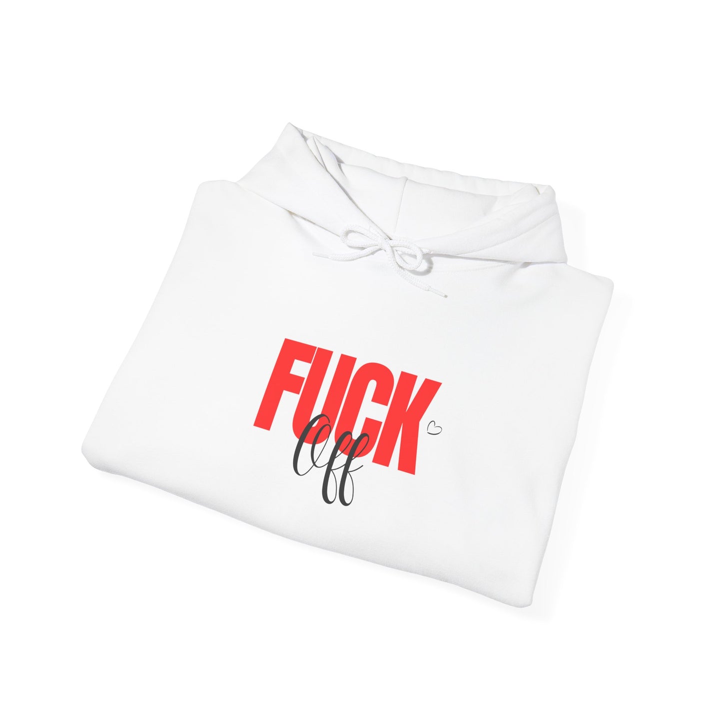 Graphic Hoodie – Bold "FUCK" Red Text Streetwear Hoodie