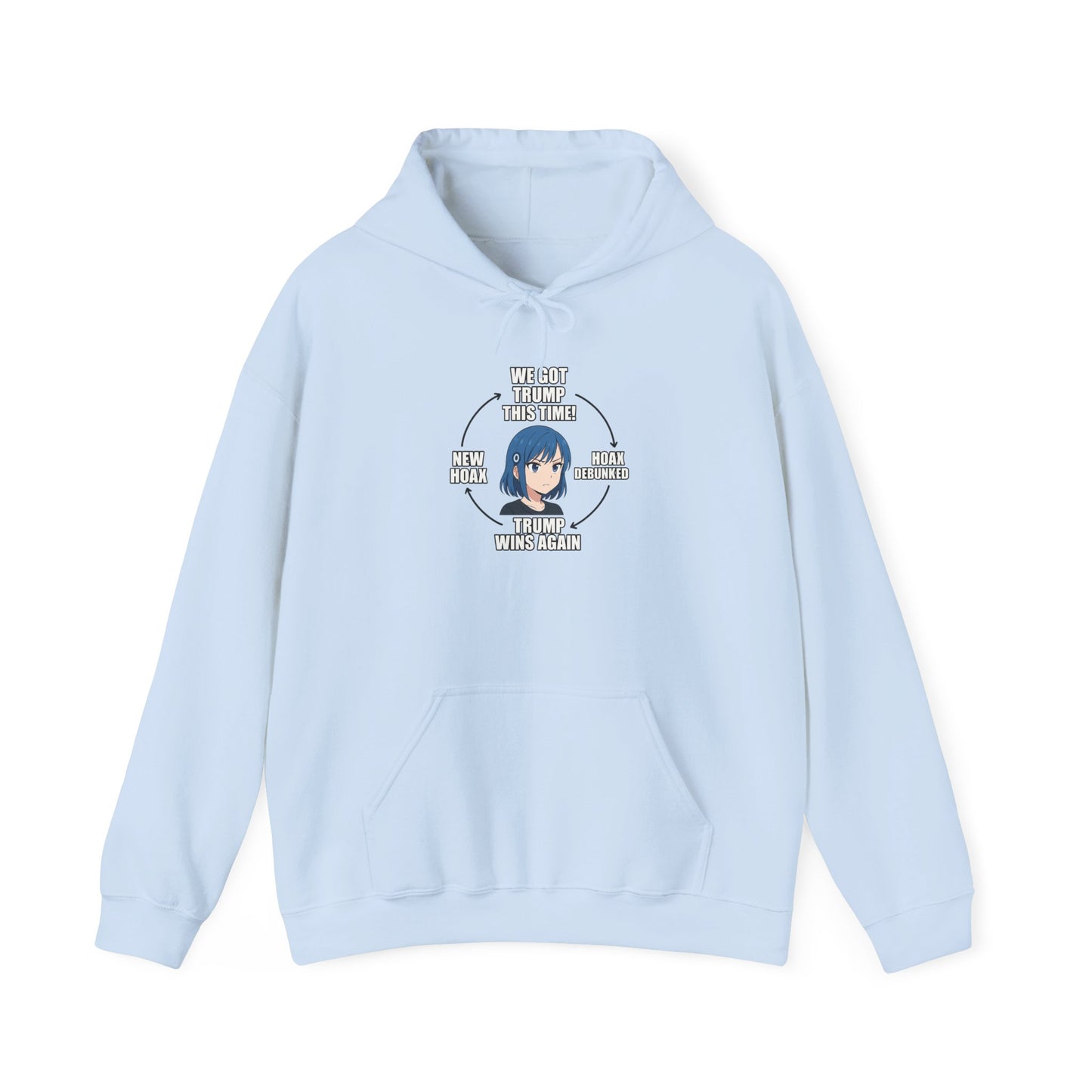 Hoodie — "You Aren't Alone" Anime Comfort Circle Graphic Hoodie