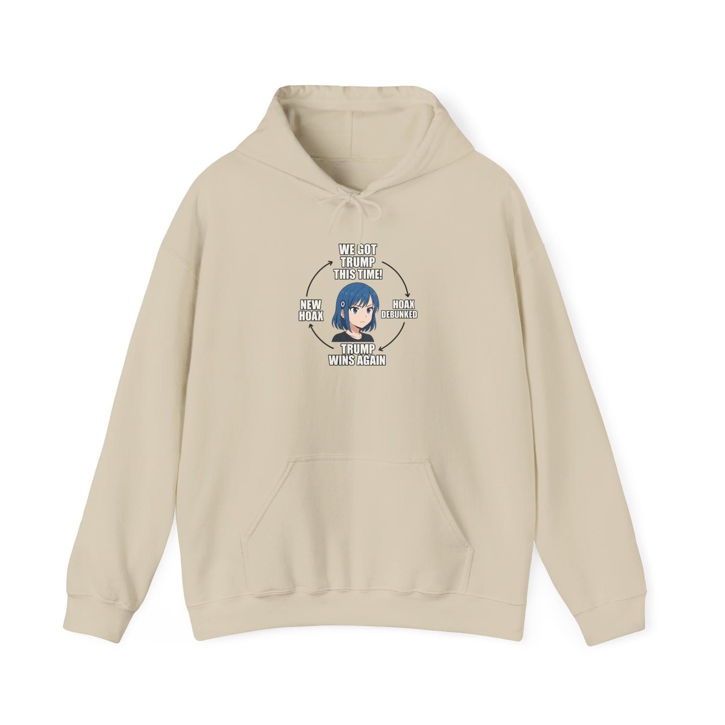 Hoodie — "You Aren't Alone" Anime Comfort Circle Graphic Hoodie