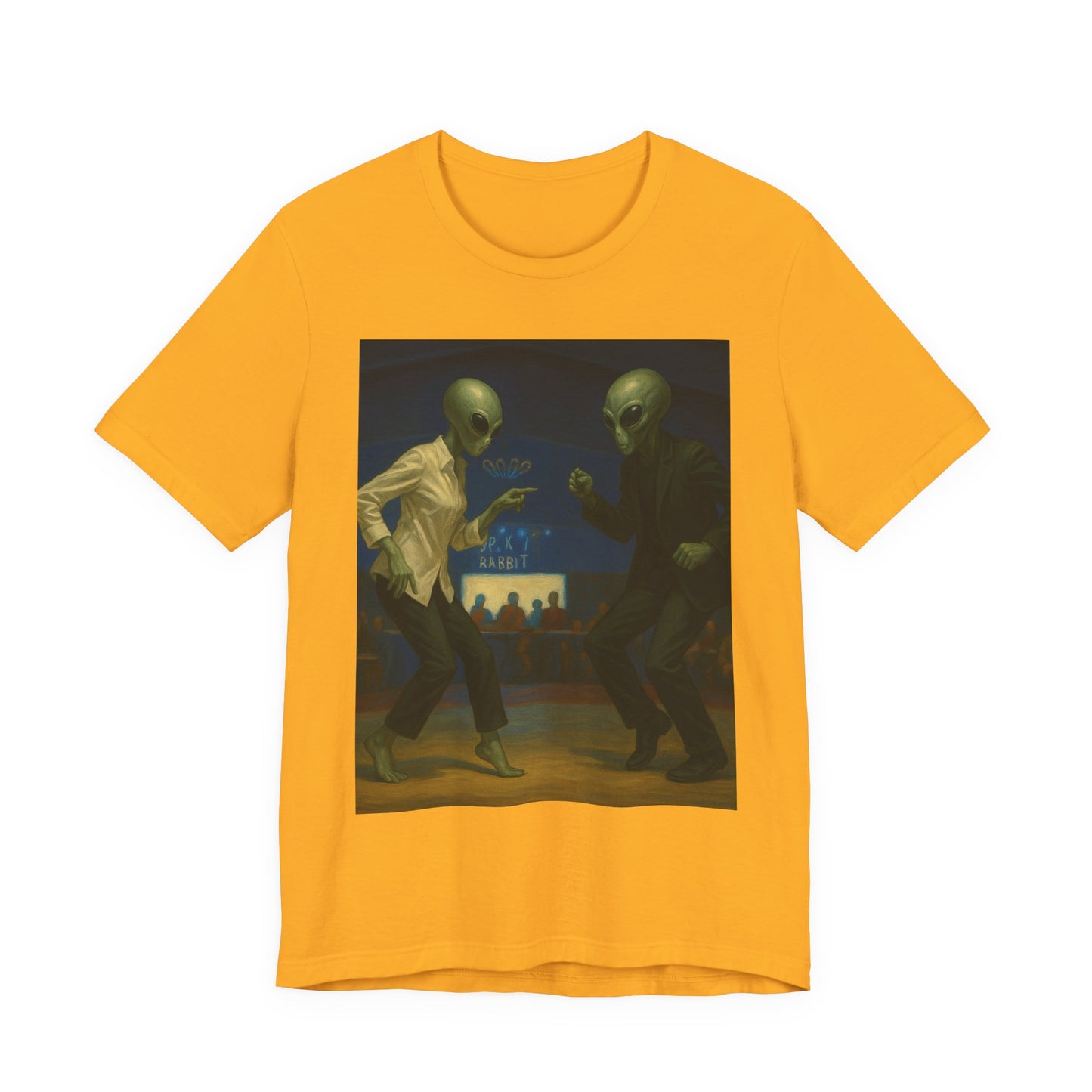 Graphic Tee — Vintage Moonlit Voyage Painting