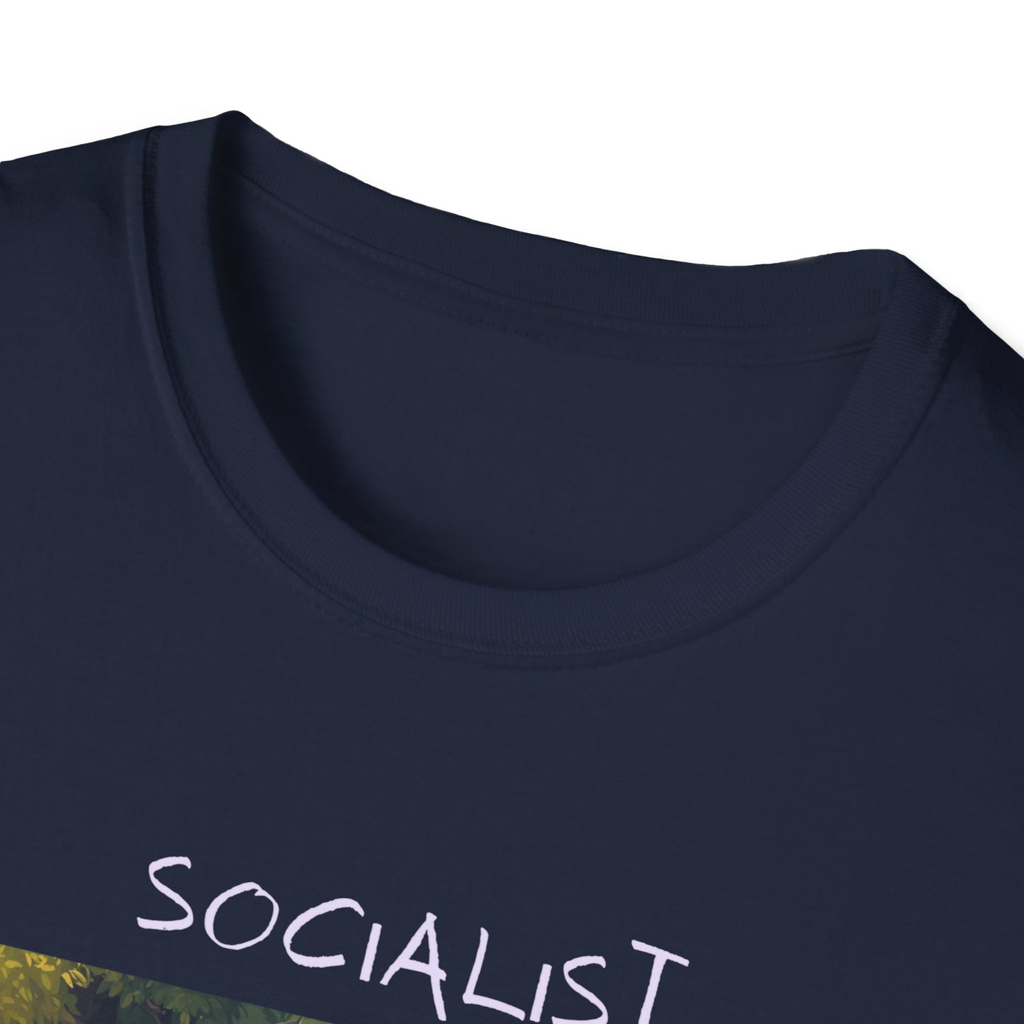 Socialist Economy Graphic T-Shirt — Whimsical Nature Illustration