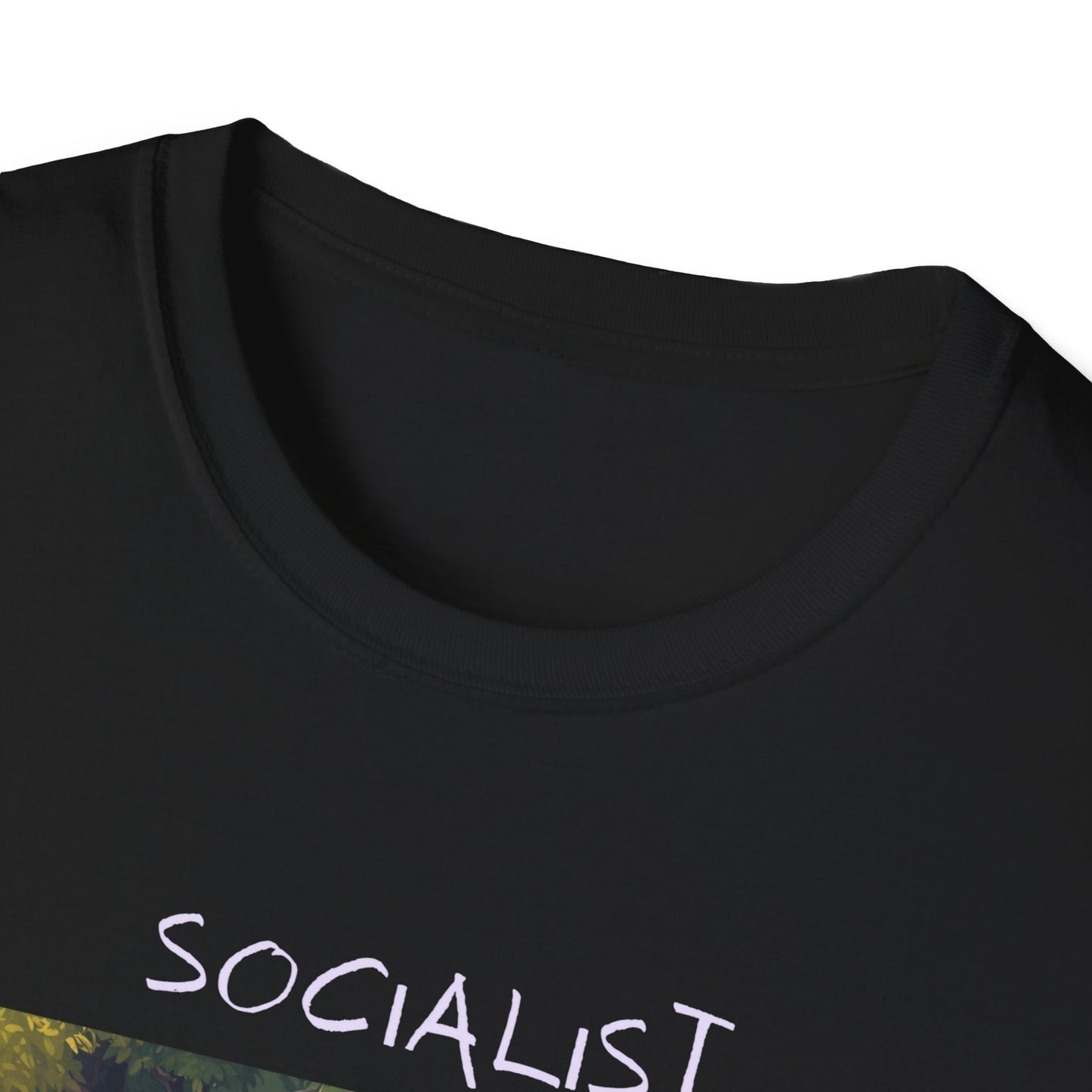 Socialist Economy T‑Shirt — Feminine Nature Illustration Political Tee