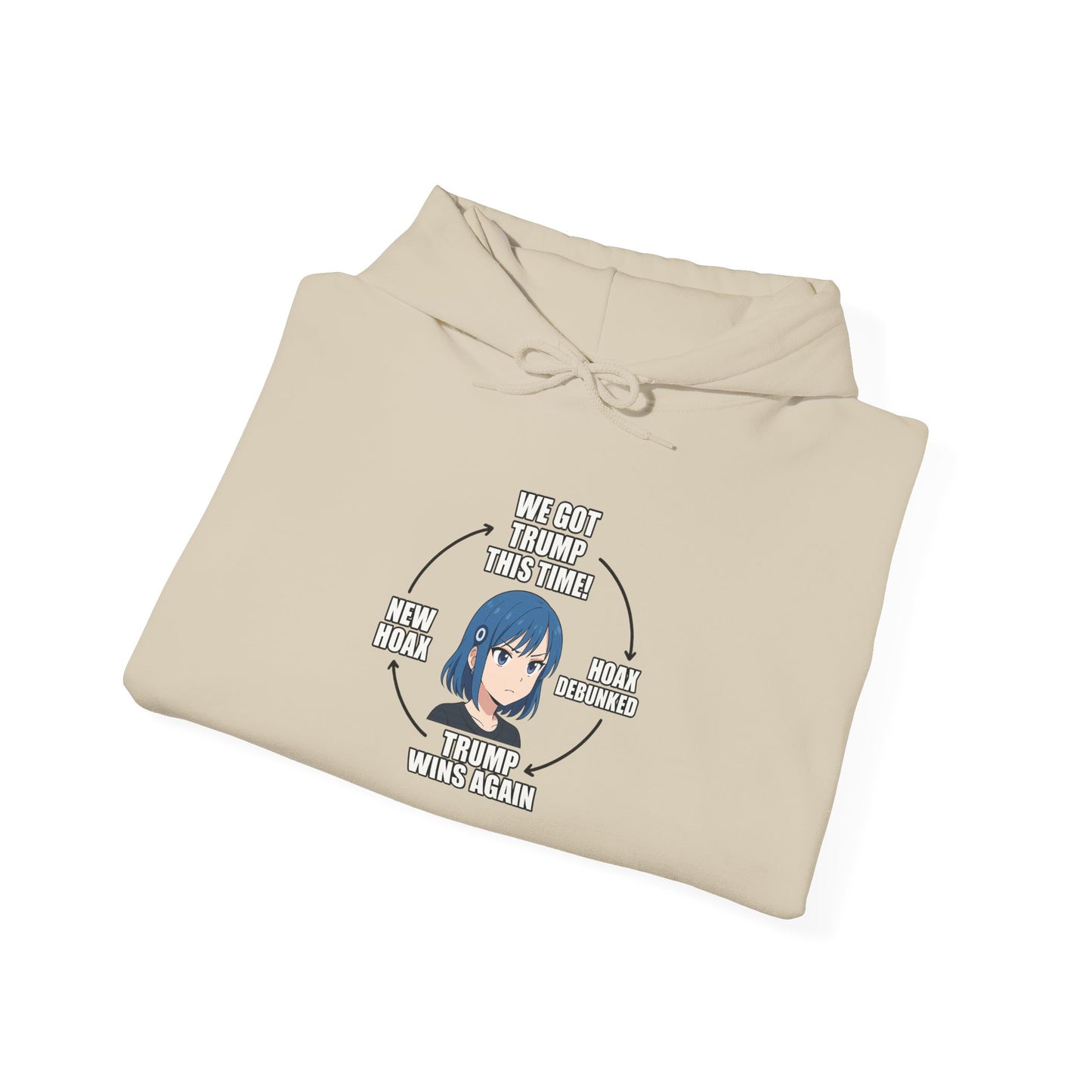 Hoodie — "You Aren't Alone" Anime Comfort Circle Graphic Hoodie