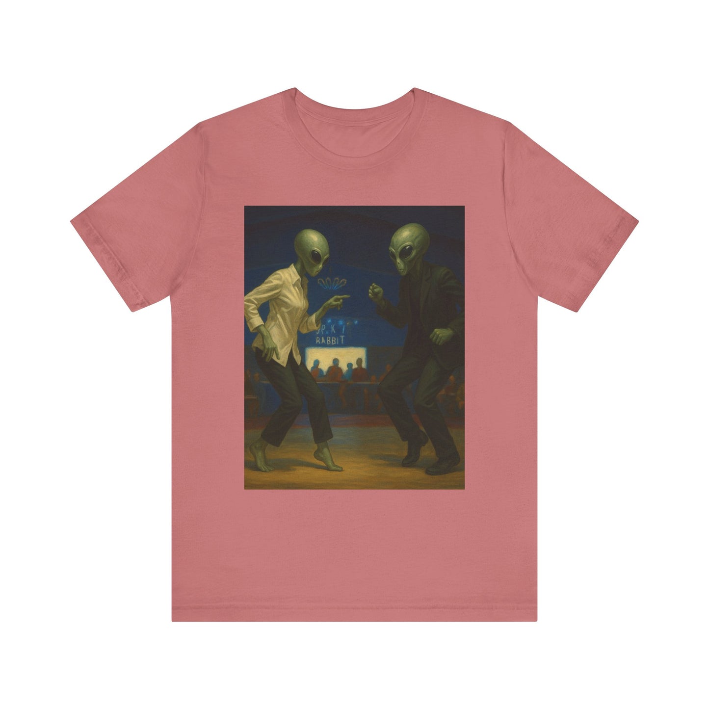 Graphic Tee — Vintage Moonlit Voyage Painting