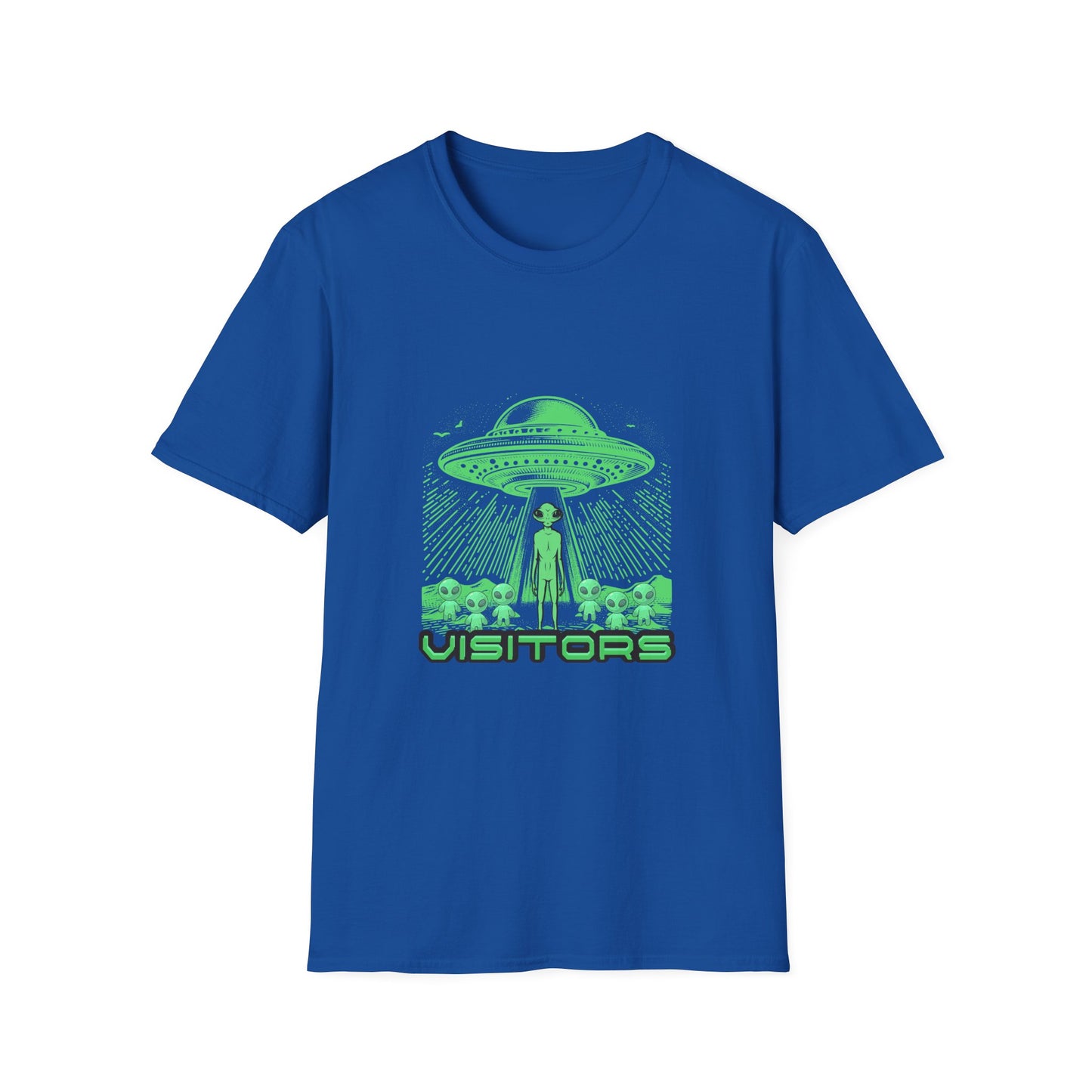 Alien Visitors T-Shirt — Retro UFO Graphic Tee