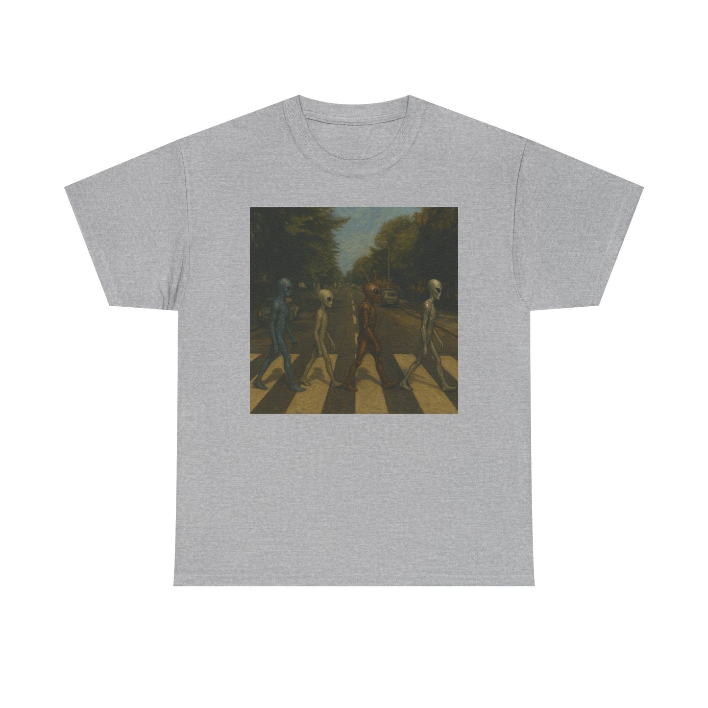 T-Shirt — Retro Abbey Road Skull Crossing Graphic Tee