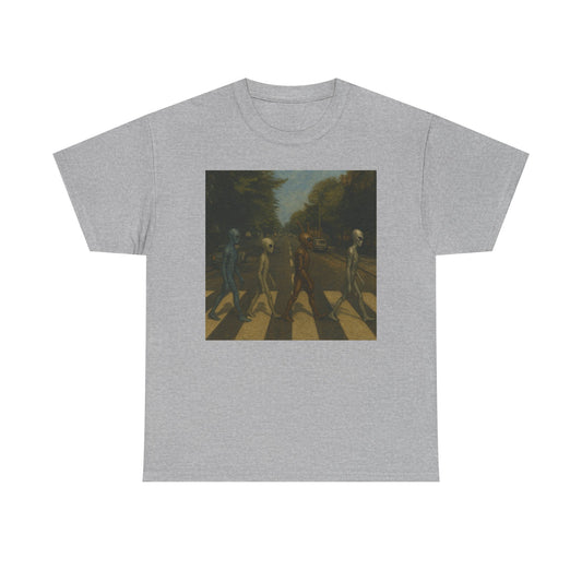 T-Shirt — Retro Abbey Road Skull Crossing Graphic Tee