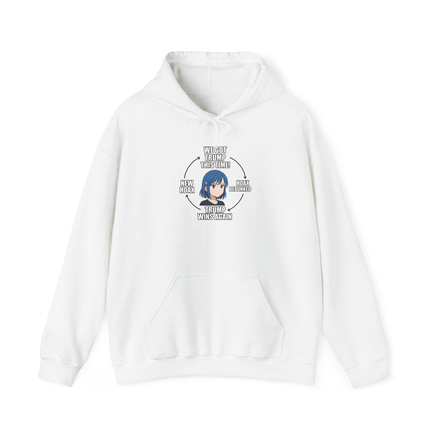 Hoodie — "You Aren't Alone" Anime Comfort Circle Graphic Hoodie