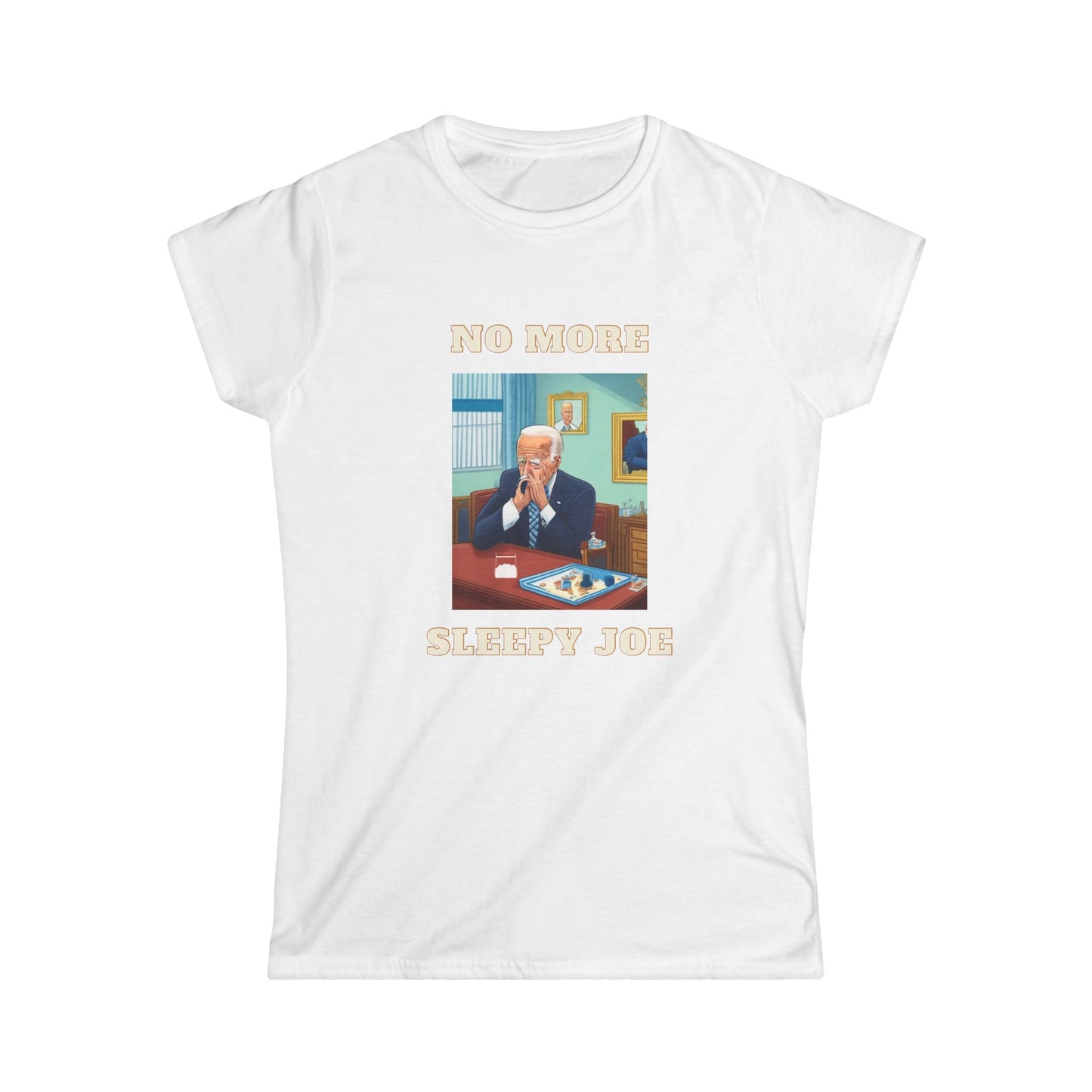 No More Sleepy Joe Tee — Vintage Political Parody Women's T‑Shirt