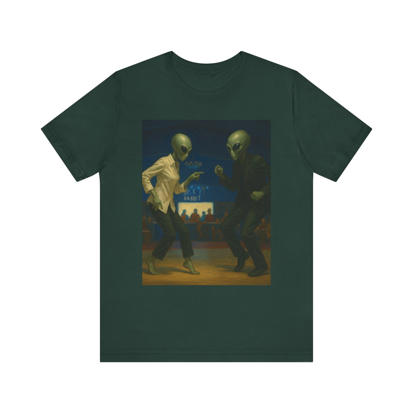 Graphic Tee — Vintage Moonlit Voyage Painting