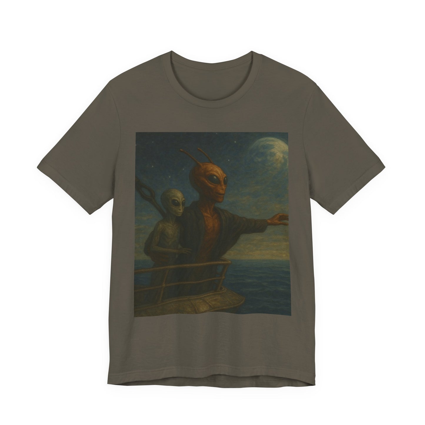 Alien Voyage T‑Shirt — Vintage Surreal Art Tee