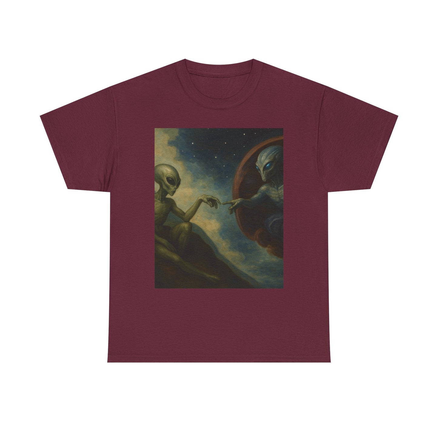 Alien Creation T-Shirt — Retro Cosmic Art Tee