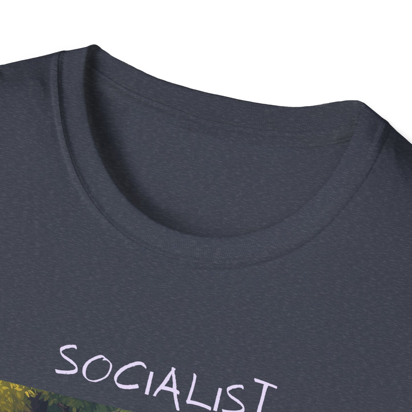 Socialist Economy T‑Shirt — Feminine Nature Illustration Political Tee