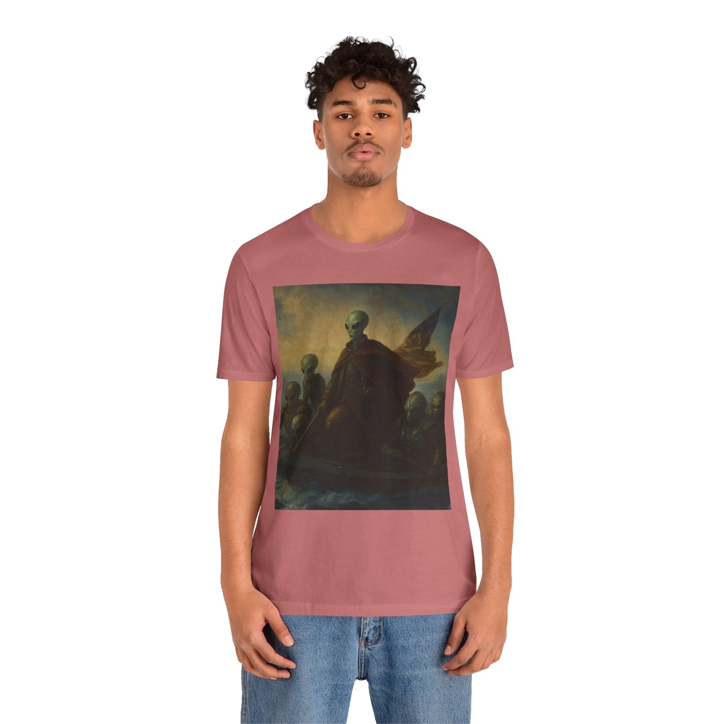 Alien Patriots Tee — Vintage UFO Colonial Flag T-Shirt