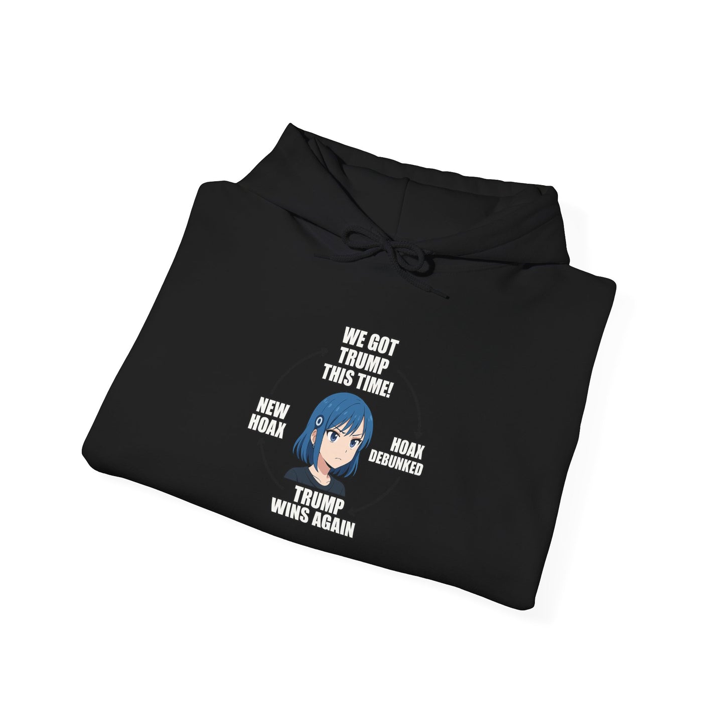 Hoodie — "You Aren't Alone" Anime Comfort Circle Graphic Hoodie