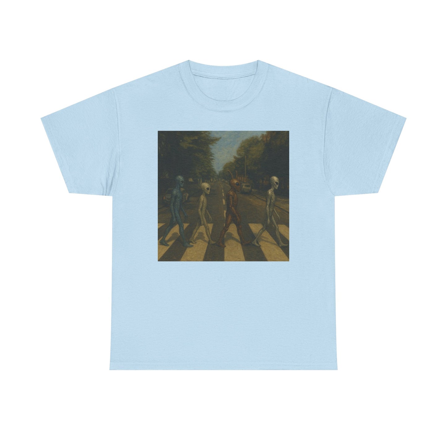 T-Shirt — Retro Abbey Road Skull Crossing Graphic Tee