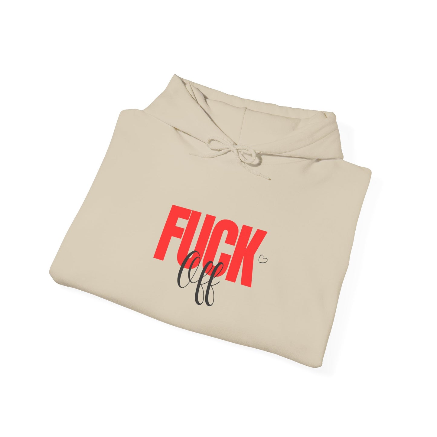 Graphic Hoodie – Bold "FUCK" Red Text Streetwear Hoodie