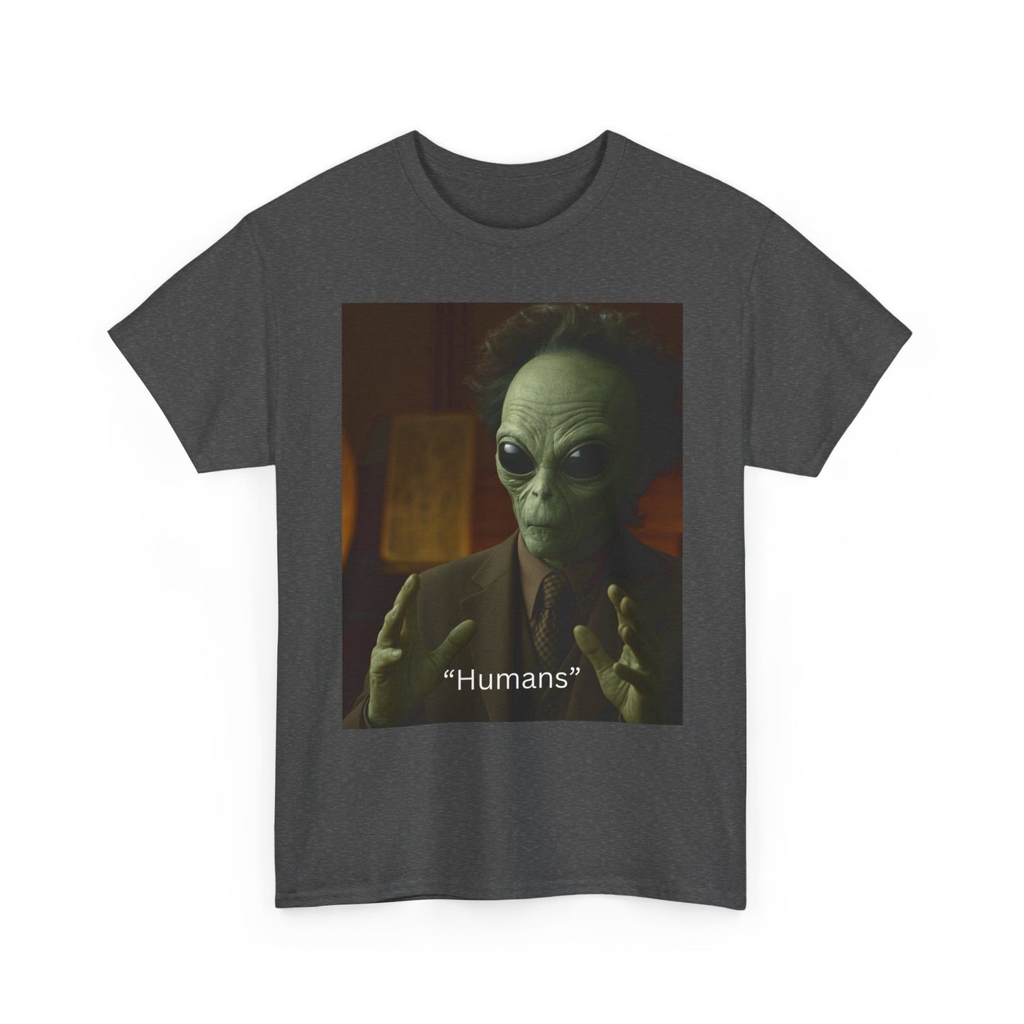 Alien Meme T-Shirt — 'Humans' Retro Funny Graphic Tee