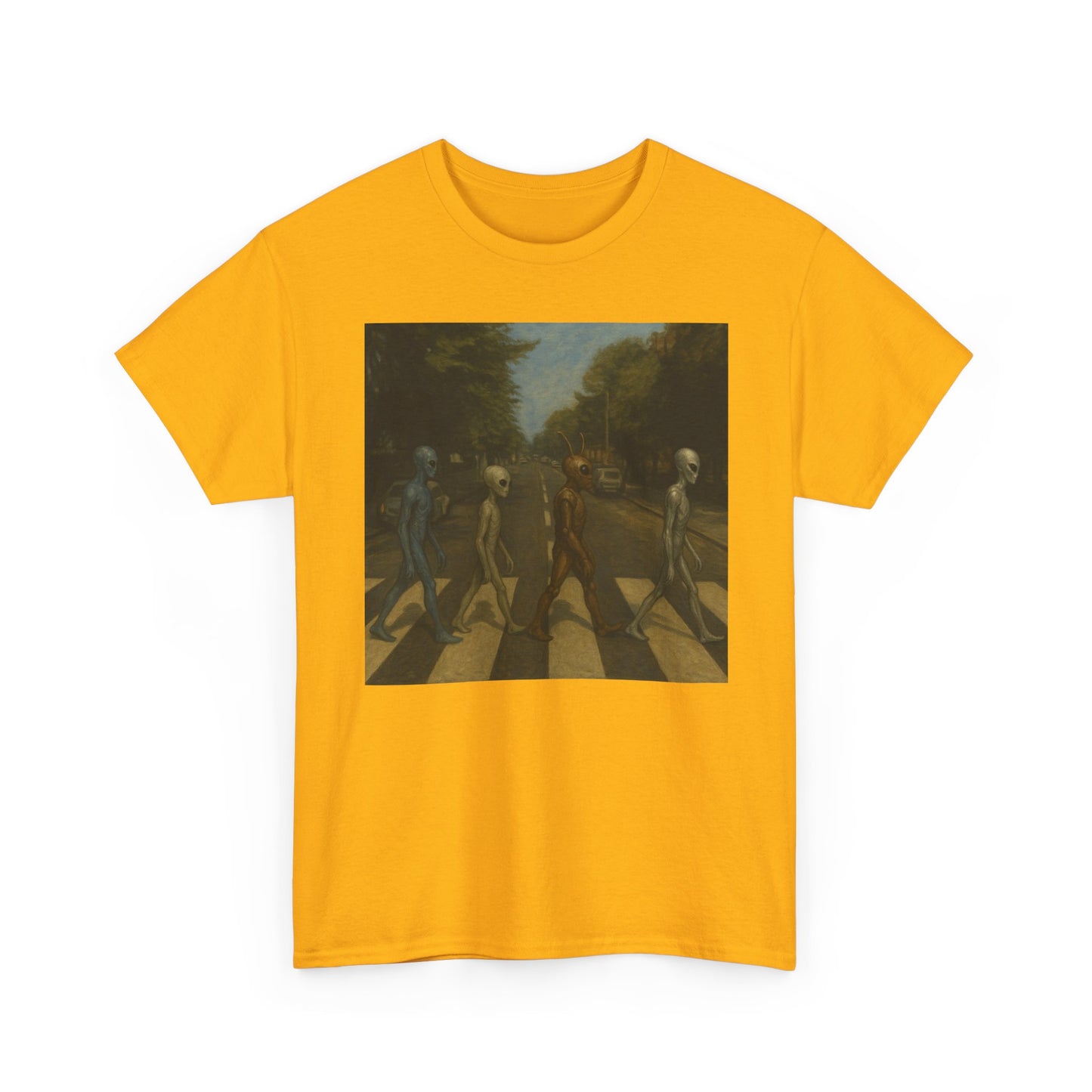 T-Shirt — Retro Abbey Road Skull Crossing Graphic Tee