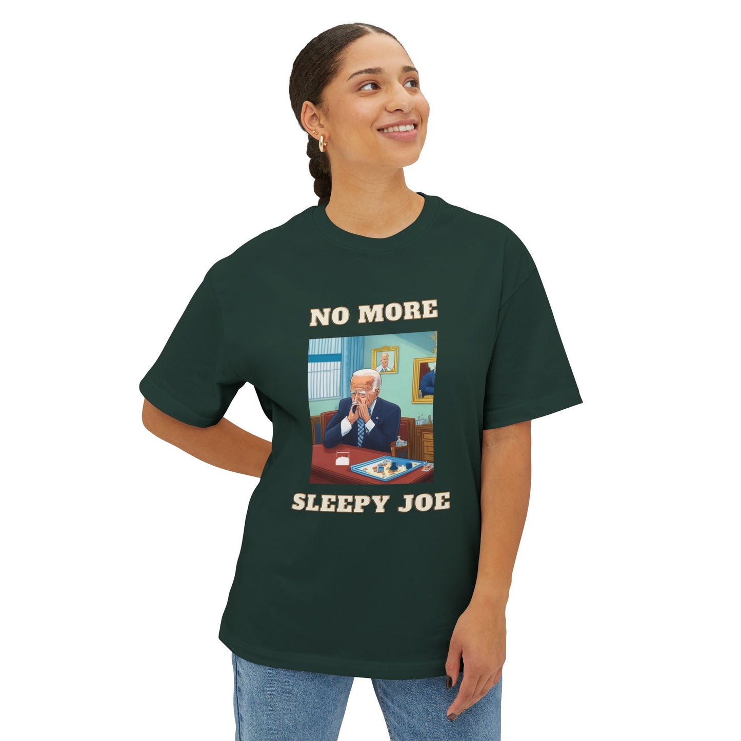 Political Statement Tee – "No More Sleepy Joe" Graphic Shirt