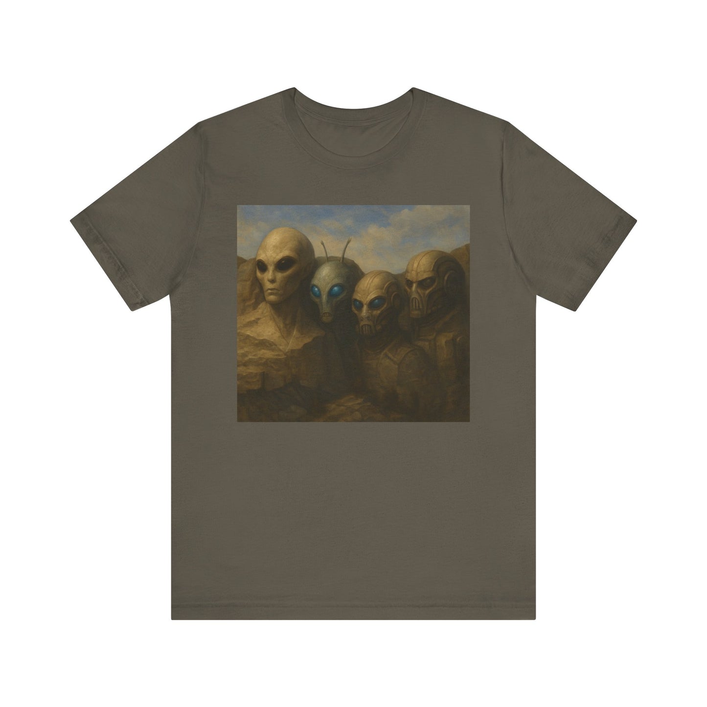 Alien Portrait T-Shirt — Vintage Sci‑Fi Art Tee