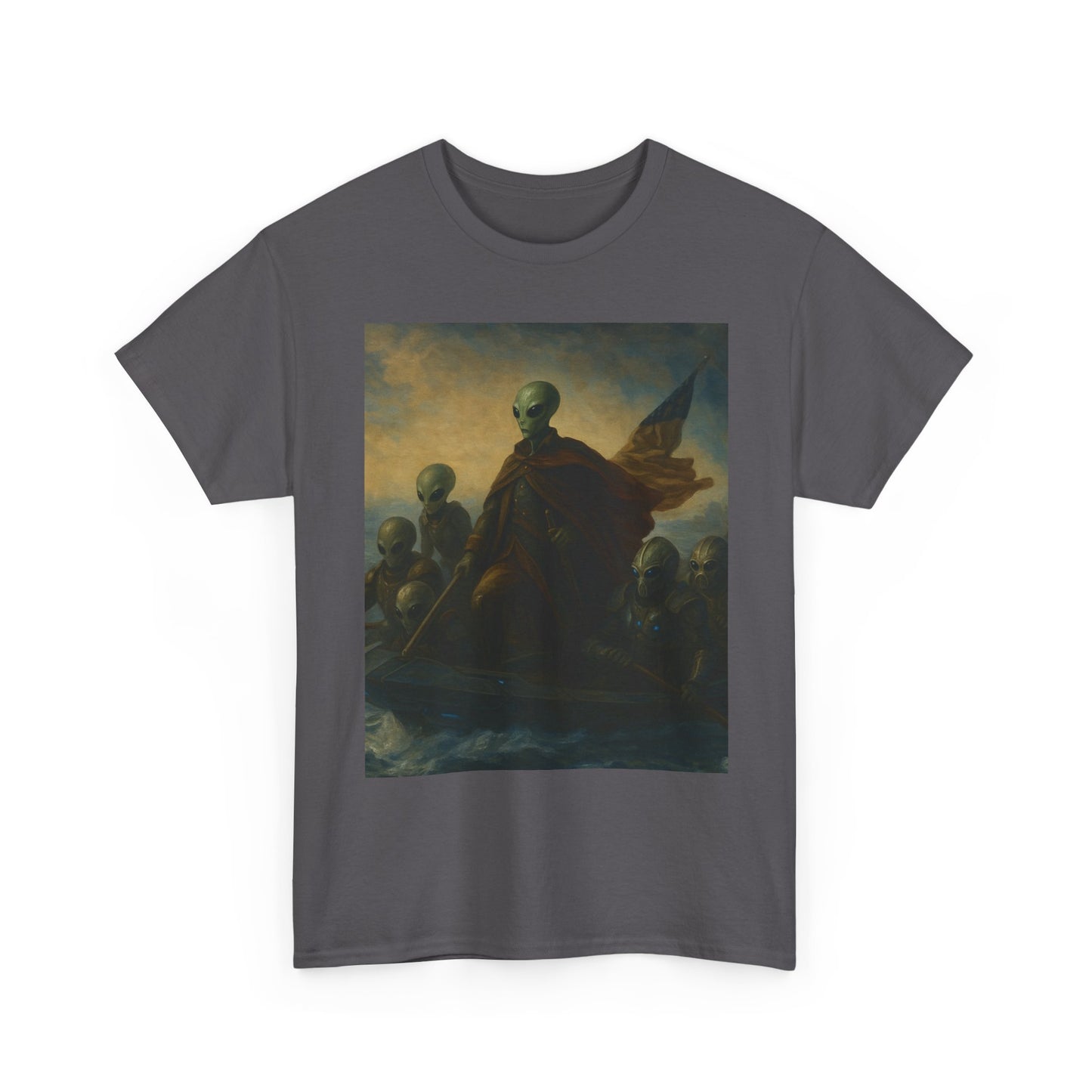 Vintage Washington Crossing Tee — Revolutionary War Painting Graphic T‑Shirt