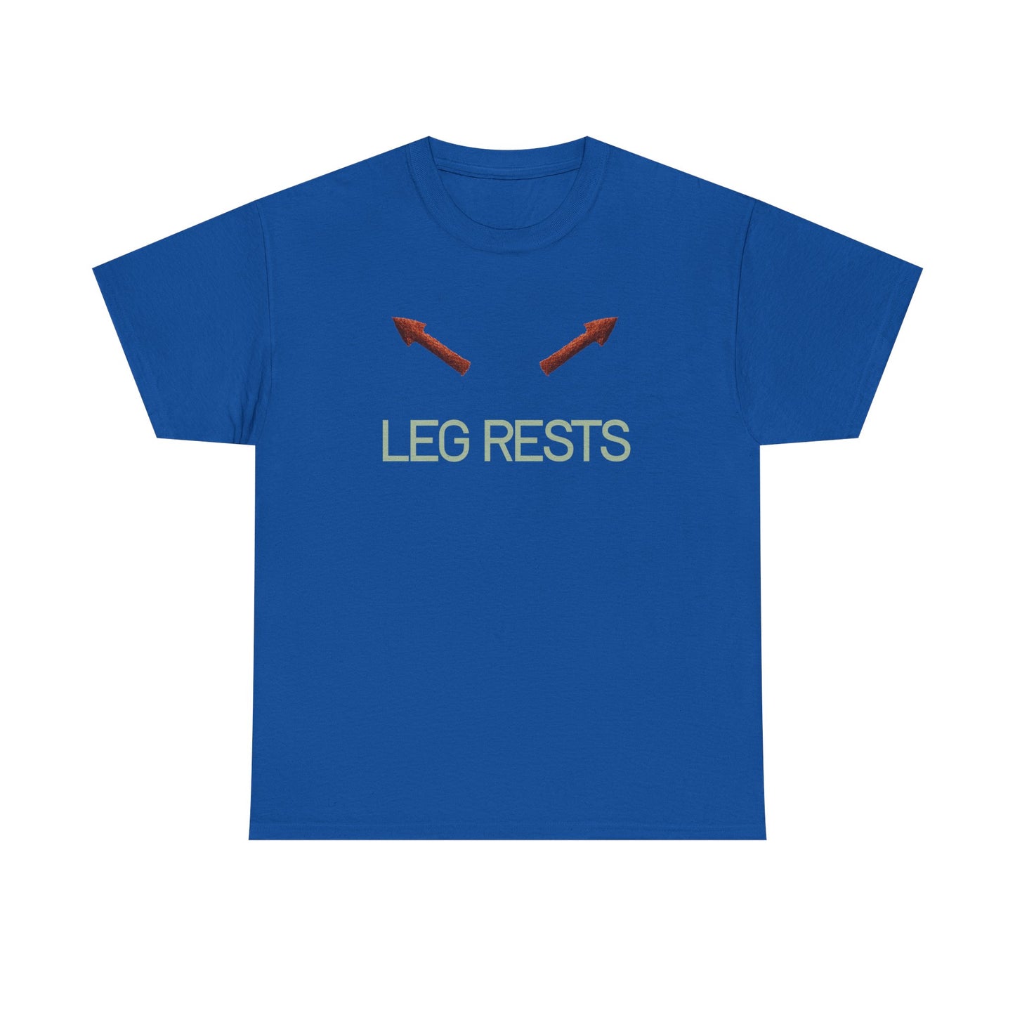 Leg Rests T‑Shirt — Funny Directional Arrow Tee