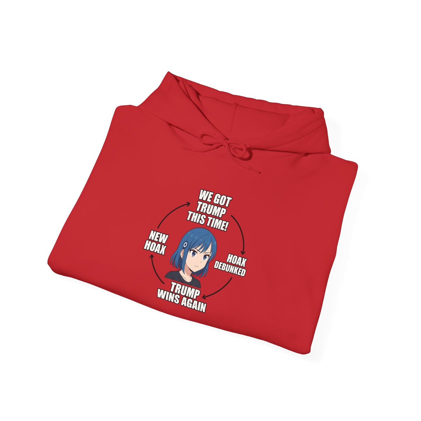 Hoodie — "You Aren't Alone" Anime Comfort Circle Graphic Hoodie