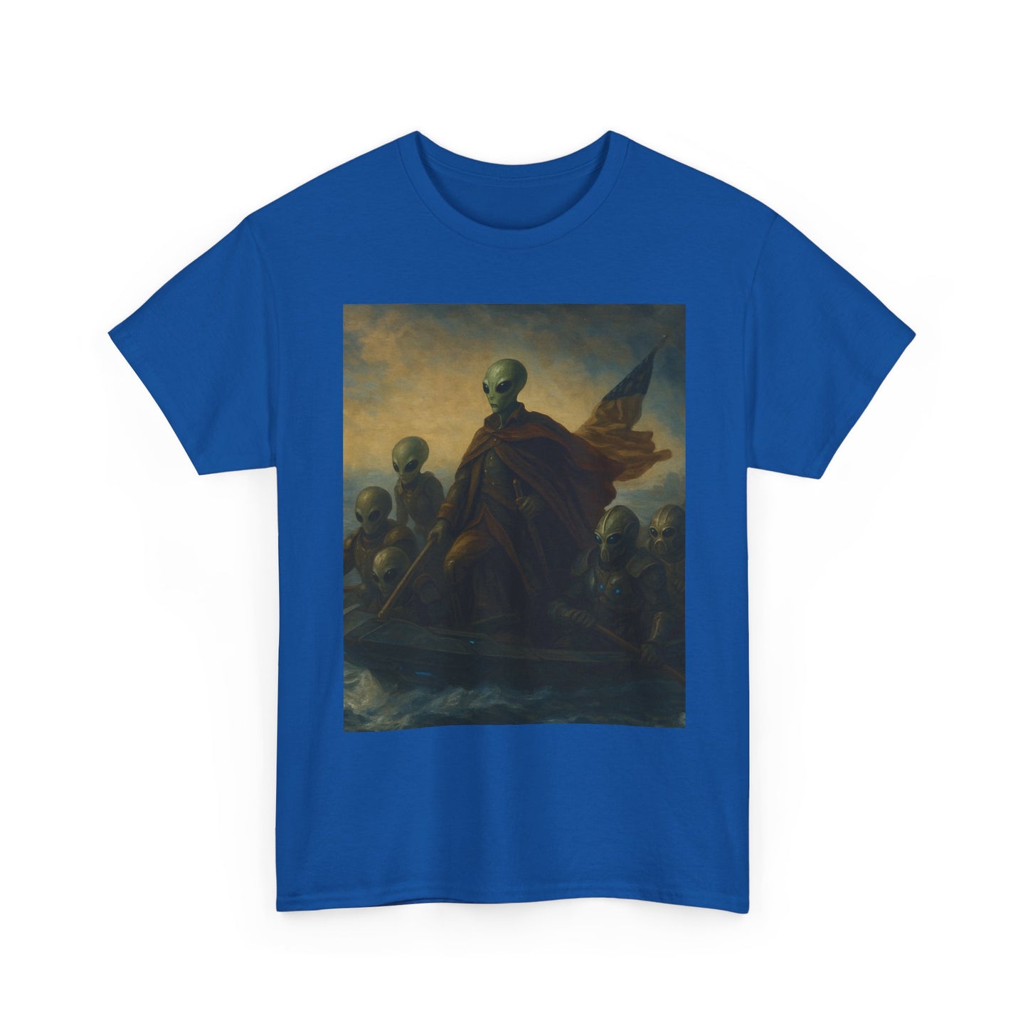 Vintage Washington Crossing Tee — Revolutionary War Painting Graphic T‑Shirt