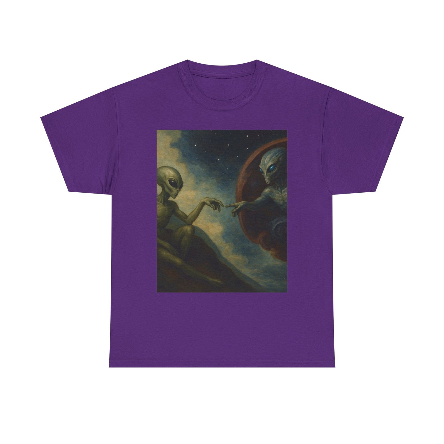 Alien Creation T-Shirt — Retro Cosmic Art Tee