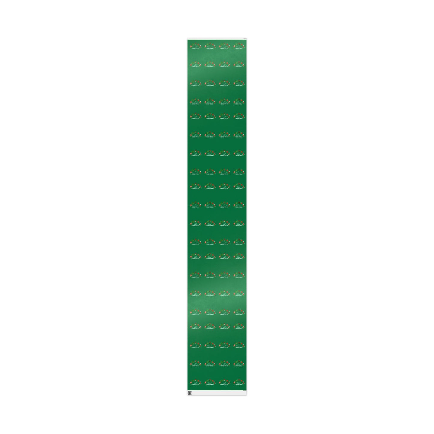 " Merry Fucking Christmas" Green Solid Wrapping Paper Roll — Classic Gift Wrap for Holidays & Everyday