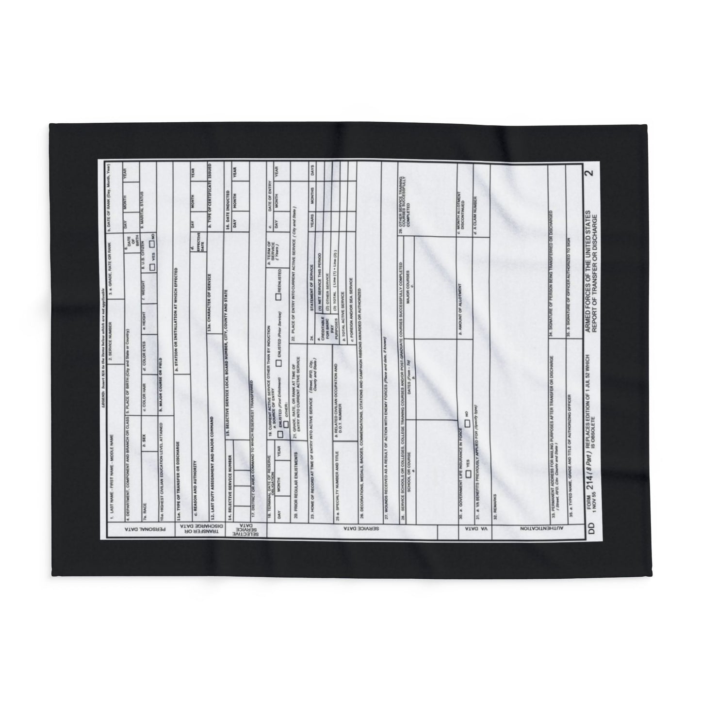 Arctic Fleece Blanket — Minimalist Form Document Print Cozy Throw