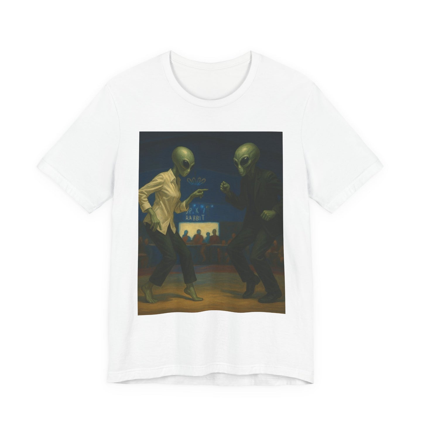 Graphic Tee — Vintage Moonlit Voyage Painting